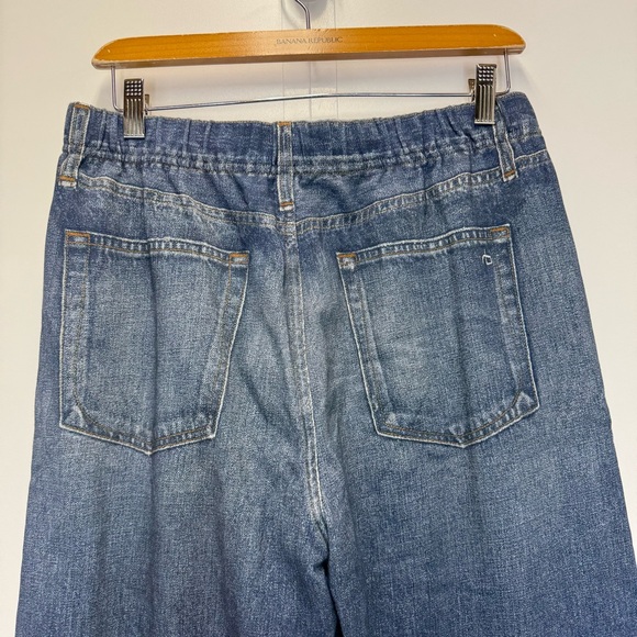 Rag & Bone Miramar Terry Wide-Leg Pant, Jean Looking Pants NWT - Picture 8 of 11